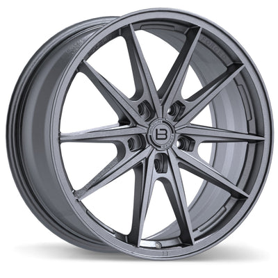 Braelin - BRF1 - Grey - Brushed Matte Carbon Grey - 19" x 8.5", 30 Offset, 5x120.65 (Bolt pattern), 70.7mm HUB