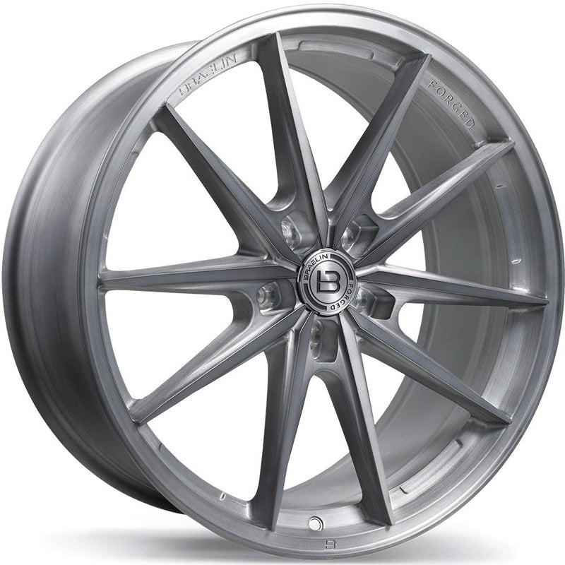 Braelin - BRF1 - Grey - Brushed Matte Carbon Grey - 20" x 10.5", 45 Offset, 5x130 (Bolt pattern), 66.50mm HUB