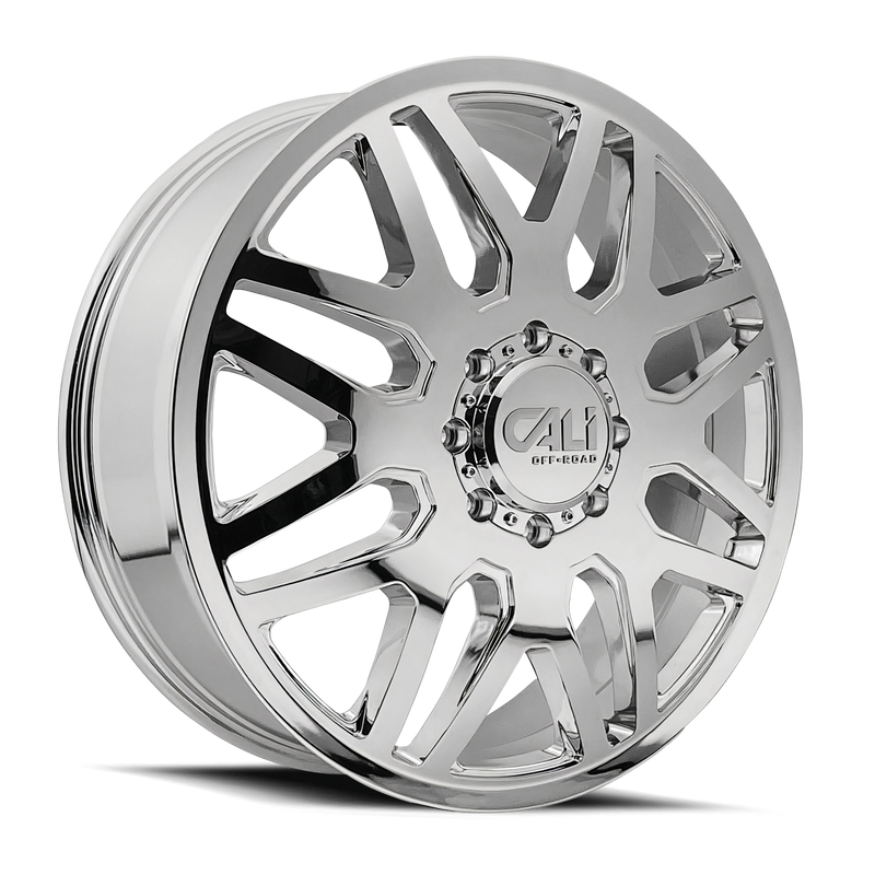 Cali Off-Road - INVADER DUALLY - Chrome - 22" x 8.25", -232 Offset, 8x210 (Bolt pattern), 154.20mm HUB