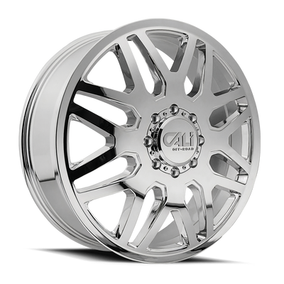 Cali Off-Road - INVADER DUALLY - Chrome - 22" x 8.25", 115 Offset, 8x210 (Bolt pattern), 154.20mm HUB