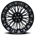 Cali Off-Road - VERTEX - Black - Gloss Black Milled - 24" x 14", -76 Offset, 6x135 (Bolt pattern), 87.10mm HUB