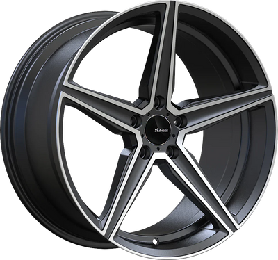 Advanti - Cammino - Grey - Matte Grey W/ Machined Face - 20" x 9", 45 Offset, 5x115 (Bolt pattern), 73.1mm HUB