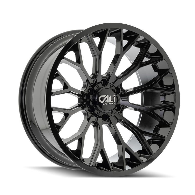 Cali Off-Road - EVOKE - Black - Gloss Black - 20" x 10", -19 Offset, 6x139.7 (Bolt pattern), 106.00mm HUB
