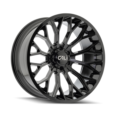 Cali Off-Road - EVOKE - Black - Gloss Black - 22" x 10", -19 Offset, 6x139.7 (Bolt pattern), 106.00mm HUB