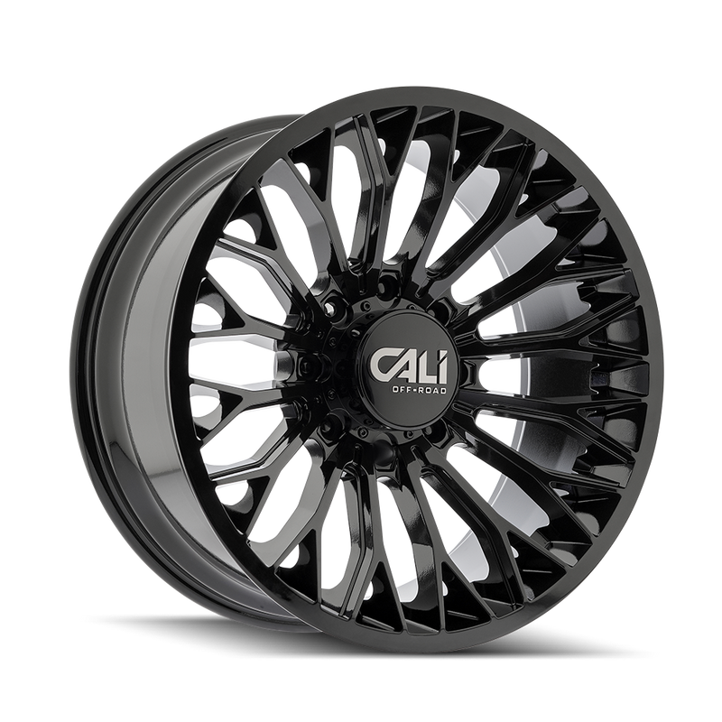 Cali Off-Road - EVOKE - Black - Gloss Black - 20" x 10", -19 Offset, 8x180 (Bolt pattern), 124.10mm HUB