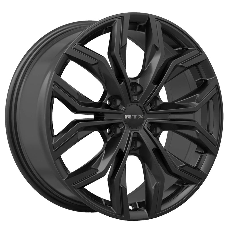 RTX Wheels - Venom 6 - Black - Gloss Black - 18" x 8", 35 Offset, 6x120 (Bolt pattern), 67.1mm HUB
