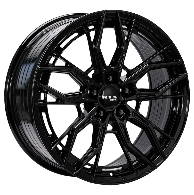 RTX Wheels - Spur - Black - Gloss Black - 18" x 8", 40 Offset, 5x135/139.7 (Bolt pattern), 73.1mm HUB
