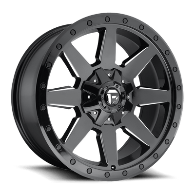 Fuel - D597 WILDCAT - Black - Gloss Black Milled - 20" x 9", 1 Offset, 8x170 (Bolt pattern), 125.1mm HUB