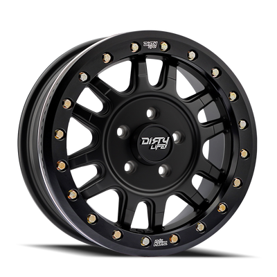 Dirty Life - CANYON PRO SXS - Black - Matte Black - 15" x 7", 13 Offset, 4x156 (Bolt pattern), 131.10mm HUB