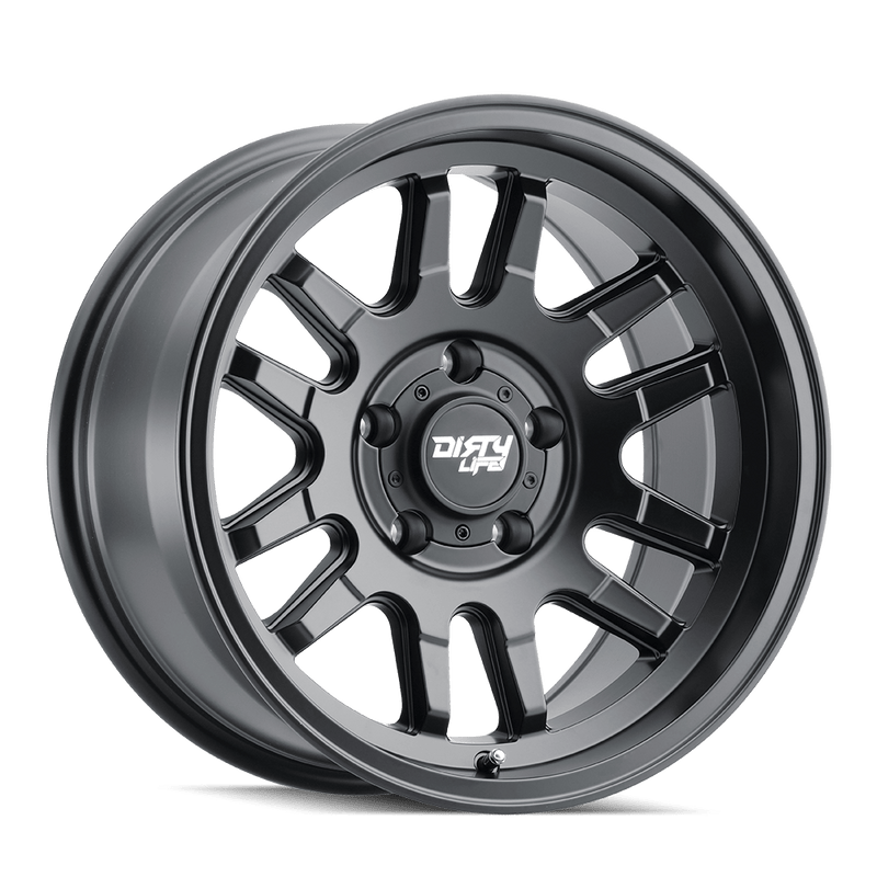 Dirty Life - CANYON - Black - SATIN BLACK - 17" x 8.5", 25 Offset, 6x139.7 (Bolt Pattern), 106mm HUB