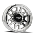 Dirty Life - CANYON SPORT SXS - Silver - Machined - 14" x 7", 13 Offset, 4x137 (Bolt pattern), 106.25mm HUB