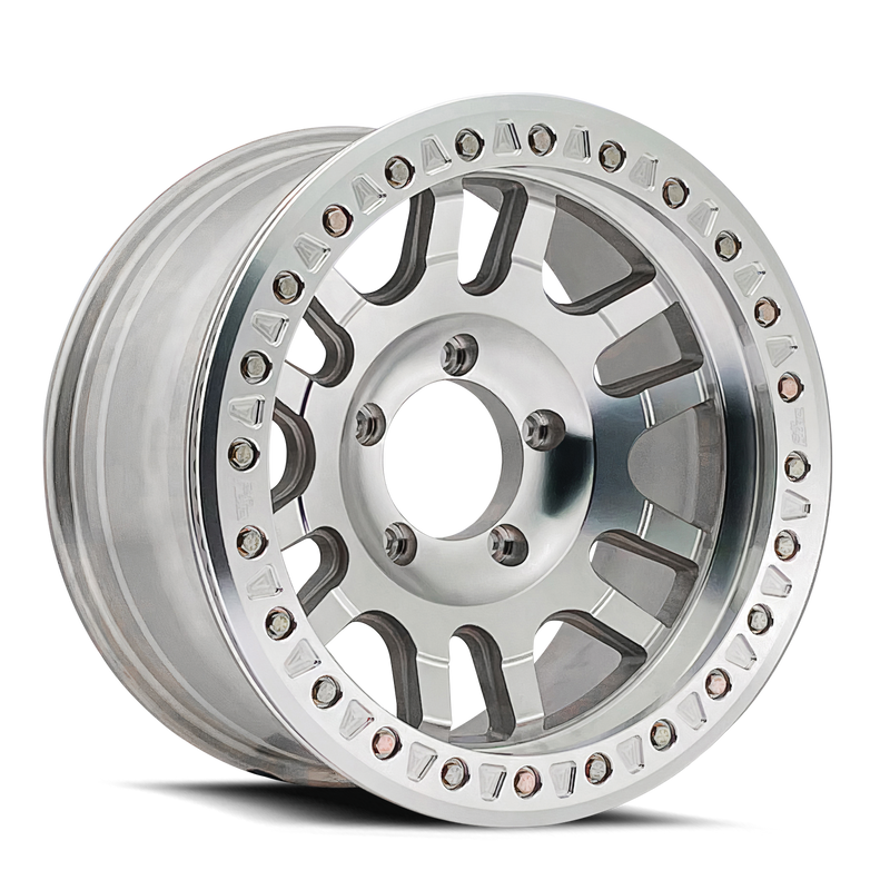 Dirty Life - CANYON RACE - Silver - Machined - 17" x 9", -12 Offset, 6x139.7 (Bolt pattern), 106.00mm HUB