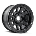 Dirty Life - CANYON RACE - Black - Matte Black - 17" x 9", -38 Offset, 5x127 (Bolt pattern), 71.50mm HUB