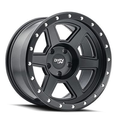 Dirty Life - COMPOUND - Black - Matte Black - 20" x 10", -25 Offset, 8x170 (Bolt pattern), 125.2mm HUB