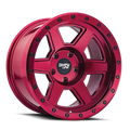 Dirty Life - COMPOUND - Gloss Crimson Candy Red - 17" x 9", -12 Offset, 6x135 (Bolt pattern), 87.10mm HUB