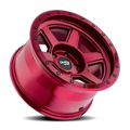 Dirty Life - COMPOUND - Gloss Crimson Candy Red - 17" x 9", -38 Offset, 6x139.7 (Bolt pattern), 106.00mm HUB