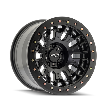 Dirty Life - DT-3 - Black - Satin Black - 17" x 9", -12 Offset, 5x127 (Bolt pattern), 78.10mm HUB