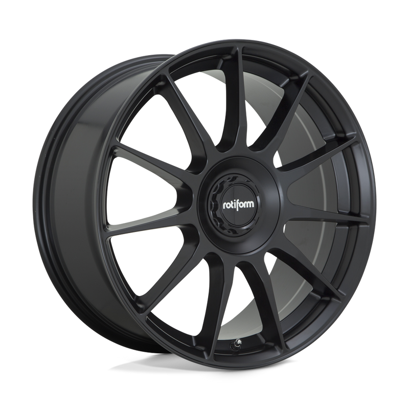 Rotiform - R168 DTM - Black - Satin Black - 17" x 8", 40 Offset, 5x108/114.30 (Bolt pattern), 72.6mm HUB
