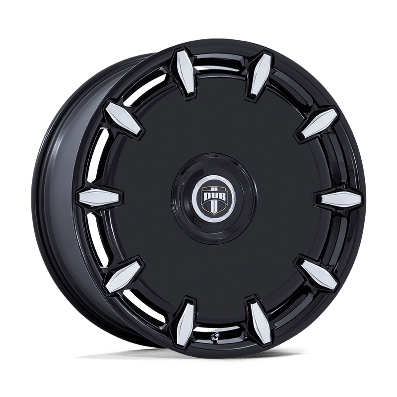 DUB - DC271 CHEEF - Black - Gloss Black Milled - 26" x 10", 30 Offset, 6x135/139.70 (Bolt pattern), 106.1mm HUB