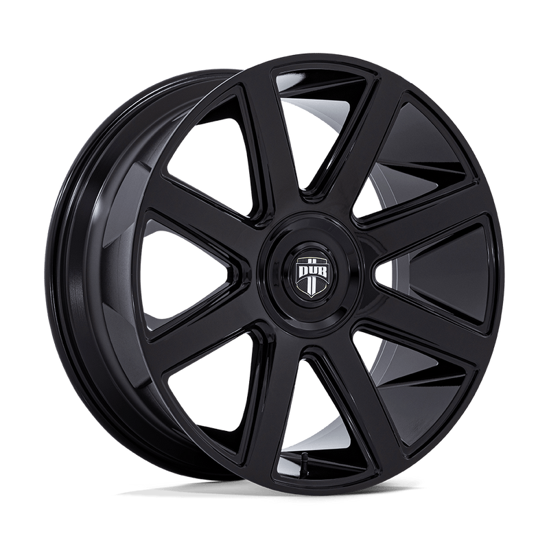 DUB - DC273 PULL - Black - Gloss Black - 24" x 9", 38 Offset, 5x115/120 (Bolt pattern), 74.10mm HUB
