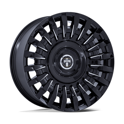 DUB - DC272 HONCHO - Black - Gloss Black Milled - 22" x 9", 15 Offset, 5x115/120 (Bolt pattern), 74.1mm HUB