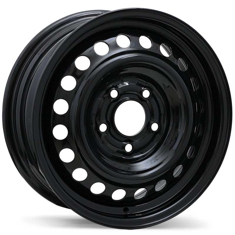 Fast Wheels - Steel / Acier - Black - Black - 15" x 6", 45 Offset, 5x114.3 (Bolt Pattern), 67.1mm HUB