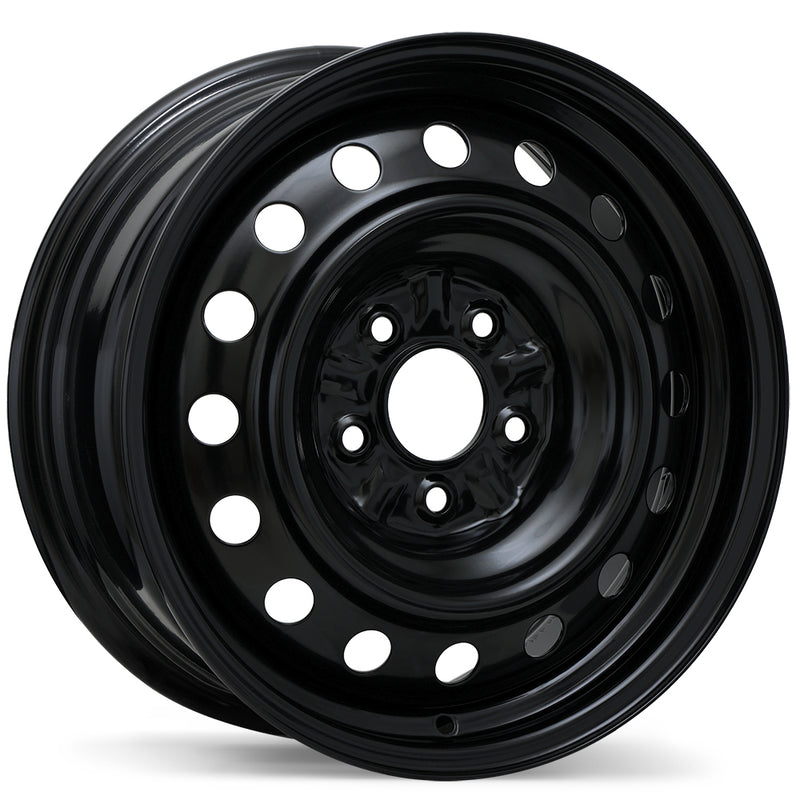 Fast Wheels - Steel / Acier - Black - Black - 16" x 6.5", 40 Offset, 5x114.3 (Bolt Pattern), 67.1mm HUB