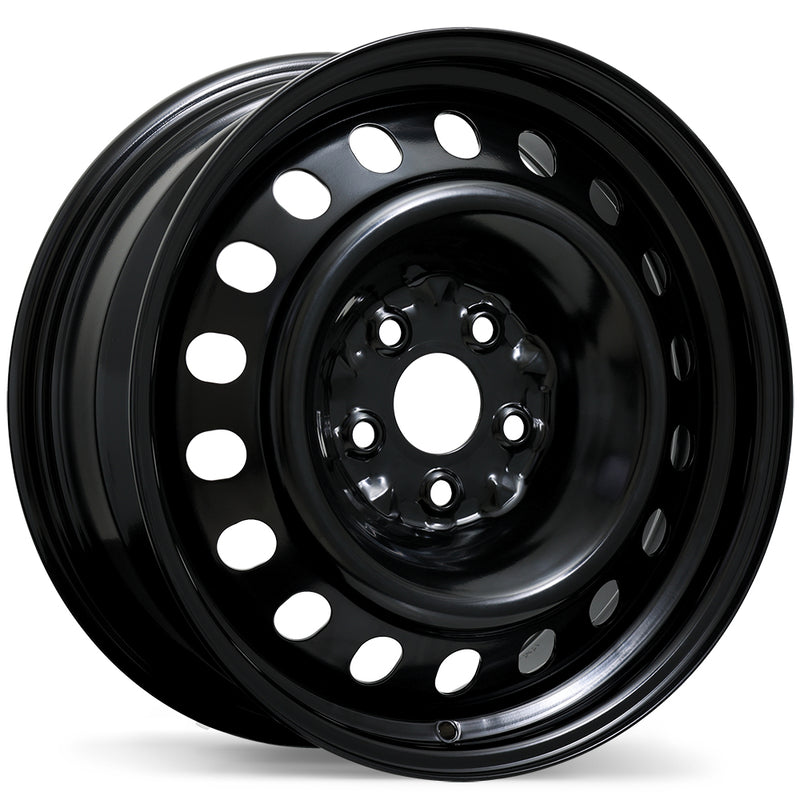 Fast Wheels - Steel / Acier - Black - Black - 17" x 7", 42 Offset, 5x114.3 (Bolt Pattern), 64.1mm HUB