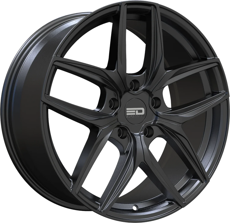 Euro Design - Forza - Black - Matte Black - 20" x 9", 35 Offset, 5x114.3 (Bolt pattern), 72.6mm HUB