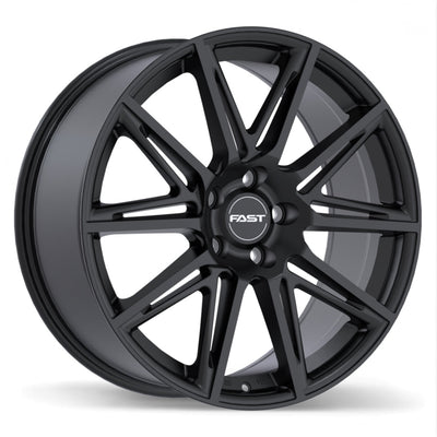 Fast Wheels - Switch - Black - Satin Black - 20" x 8", 50 Offset, 5x120 (Bolt pattern), 64.1mm HUB