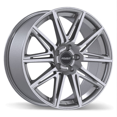 Fast Wheels - Switch - Grey - Titanium - 20" x 8", 50 Offset, 5x120 (Bolt pattern), 64.1mm HUB