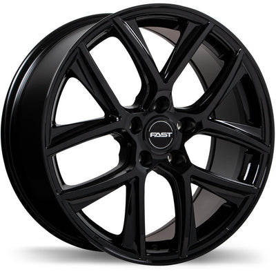 Fast Wheels - Tactic - Black - Gloss Black - 16" x 6.5", 40 Offset, 5x114.3 (Bolt pattern), 64.1mm HUB