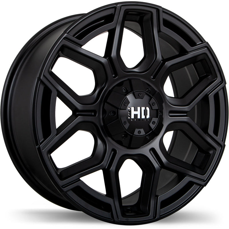 Fast HD - Thunder - Black - Matte Black - 20" x 8.5", 20 Offset, 6x114.3 (Bolt pattern), 72.6mm HUB
