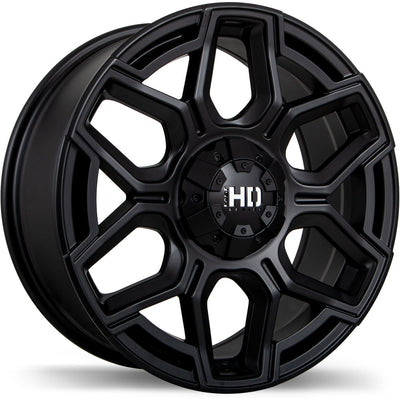 Fast HD - Thunder - Black - Matte Black - 18" x 8", 20 Offset, 6x114.3 (Bolt pattern), 72.6mm HUB