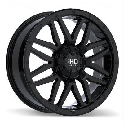 Fast HD - Menace - Black - Gloss Black - 22" x 9", 48 Offset, 5x139.7 (Bolt pattern), 64.1mm HUB