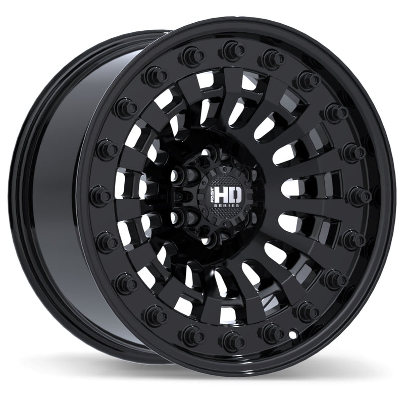 Fast HD - Shred - Black - Gloss Black - 18" x 9", 0 Offset, 6x120 (Bolt pattern), 67.1mm HUB