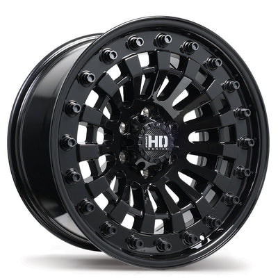 Fast HD - Shred - Black - Gloss Black - 20" x 10", 0 Offset, 6x139.7 (Bolt pattern), 106.1mm HUB