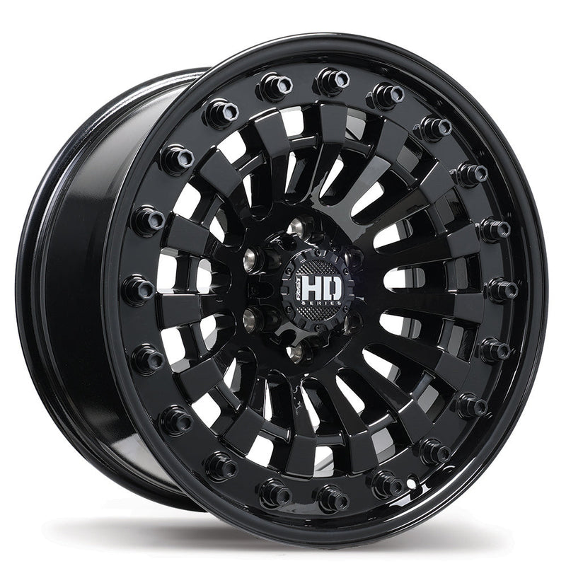 Fast HD - Shred - Black - Gloss Black - 20" x 10", 0 Offset, 6x139.7 (Bolt pattern), 106.1mm HUB