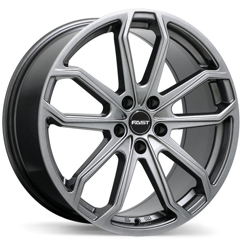 Fast Wheels - Impression - Grey - Titanium - 17" x 7.5", 45 Offset, 5x114.3 (Bolt pattern), 64.1mm HUB