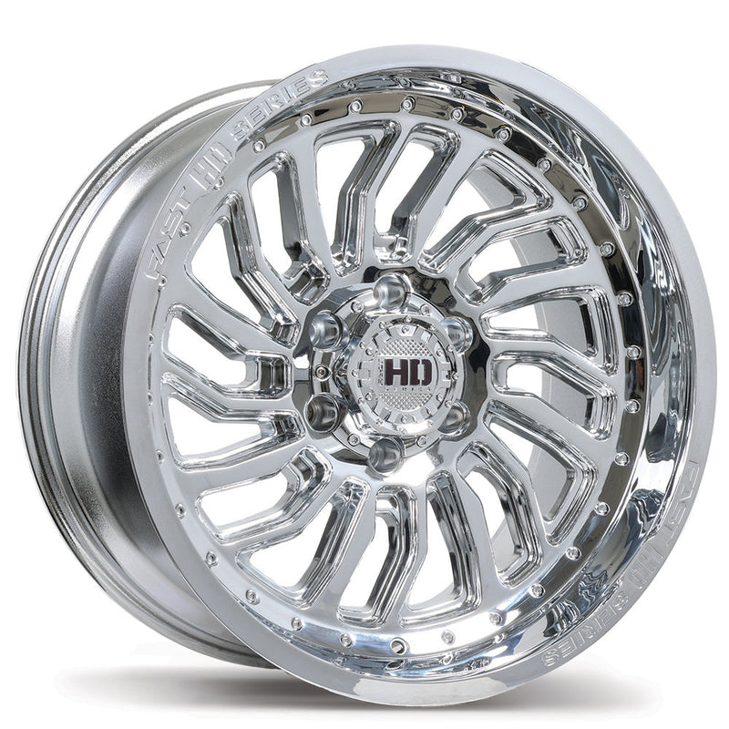 Fast HD - D-STRUCT - Chrome - 20" x 10", -15 Offset, 6x139.7 (Bolt pattern), 84.20mm HUB