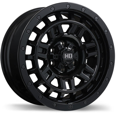 Fast HD - K-O - Black - Gloss Black - 16" x 8", 40 Offset, 6x139.7 (Bolt pattern), 93.1mm HUB