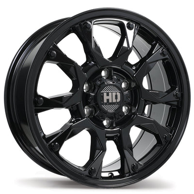 Fast HD - Tactical - Black - Gloss Black - 18" x 8", 24 Offset, 6x139.7 (Bolt pattern), 84.20mm HUB