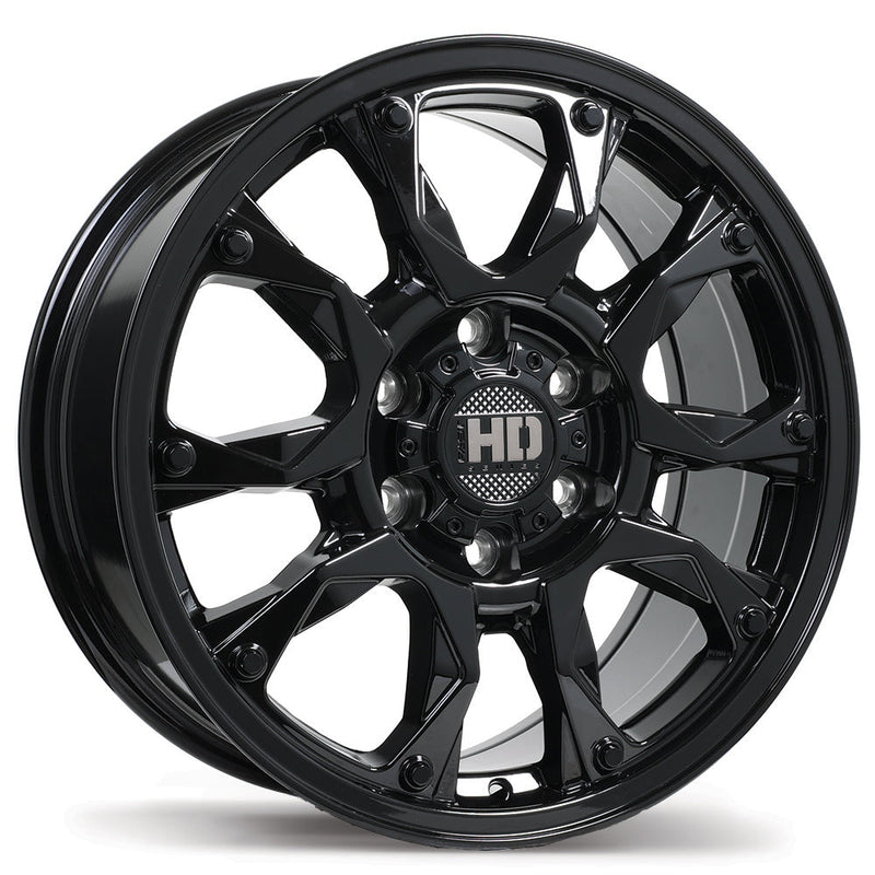 Fast HD - Tactical - Black - Gloss Black - 18" x 8", 24 Offset, 6x139.7 (Bolt pattern), 84.20mm HUB