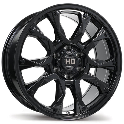Fast HD - Tactical - Black - Gloss Black - 20" x 9", 28 Offset, 6x139.7 (Bolt pattern), 84.20mm HUB