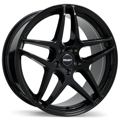 Fast Wheels - Boost - Black - Gloss Black - 18" x 9", 40 Offset, 5x114.3 (Bolt pattern), 72.6mm HUB