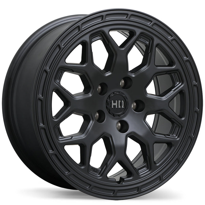 Fast HD - Bandit - Black - Matte Black - 17" x 7.5", 35 Offset, 5x114.3 (Bolt pattern), 72.60mm HUB
