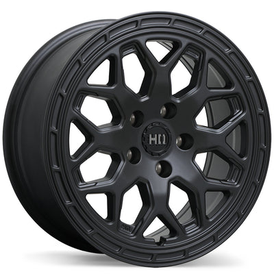 Fast HD - Bandit - Black - Matte Black - 18" x 8", 35 Offset, 5x114.3 (Bolt pattern), 72.6mm HUB