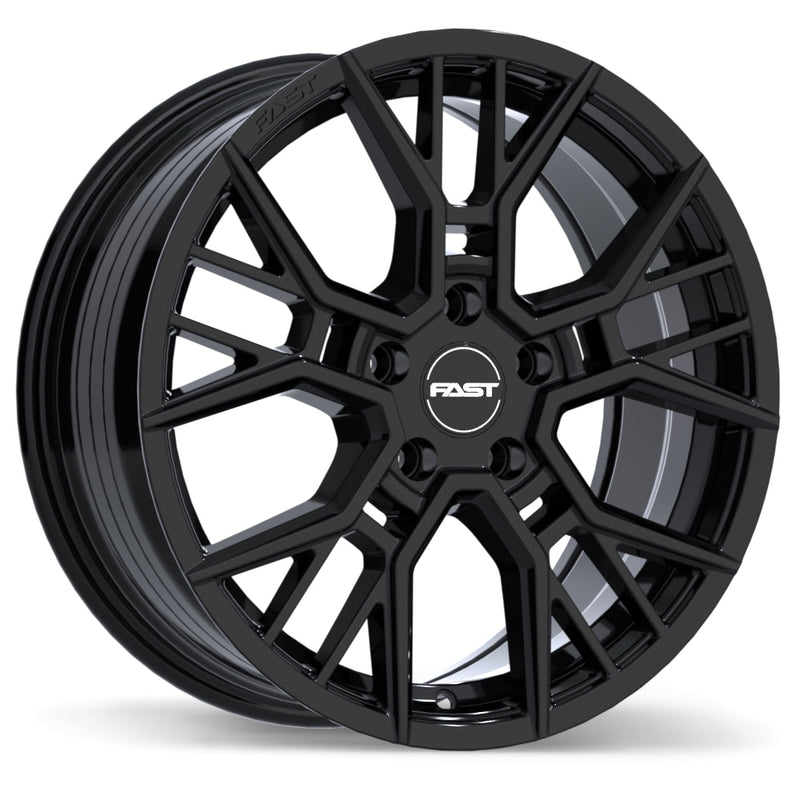 Fast Wheels - Spectre - Black - Gloss Black - 17" x 7.5", 45 Offset, 5x114.3 (Bolt pattern), 66.1mm HUB