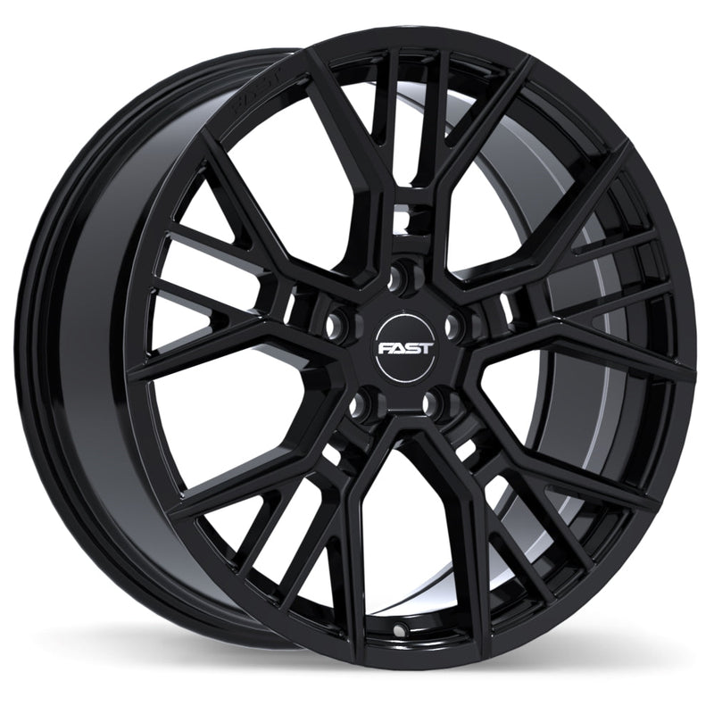 Fast Wheels - Spectre - Black - Gloss Black - 19" x 8.5", 45 Offset, 5x114.3 (Bolt pattern), 66.1mm HUB