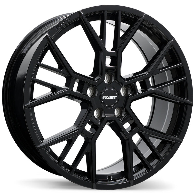 Fast Wheels - Spectre - Black - Gloss Black - 20" x 8.5", 50 Offset, 5x120 (Bolt pattern), 64.10mm HUB